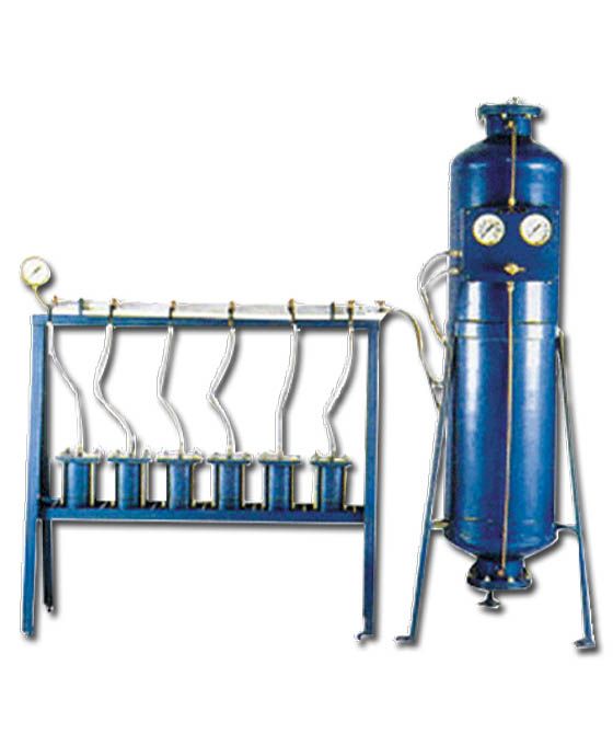 CEMENT MORTAR PERMEABILITY APPARATUS - SIX CELL-WITH AIR COMPRESSOR